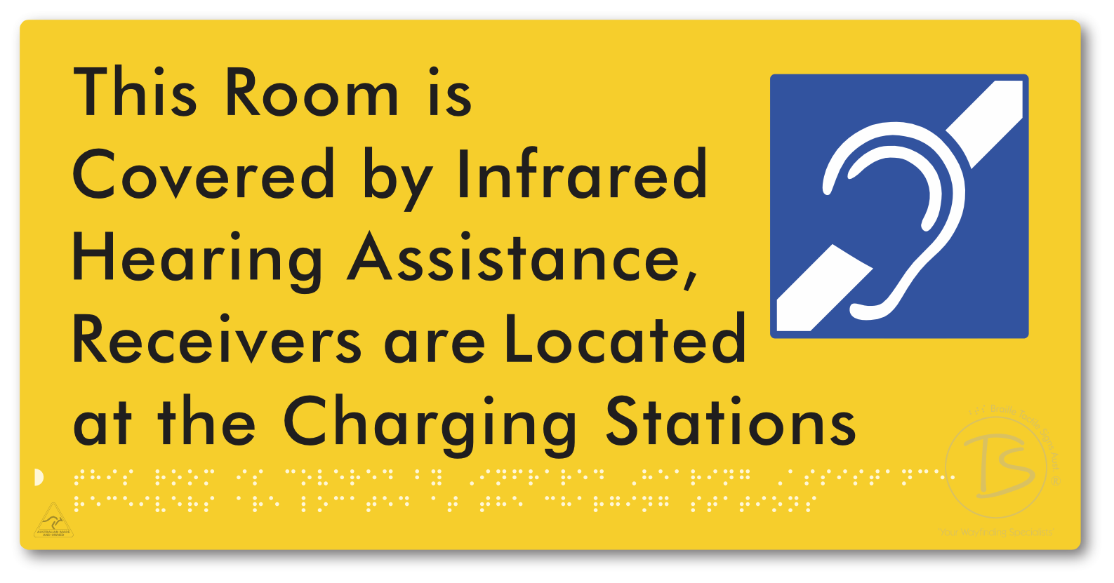 This Room is Covered by Infrared Hearing Assistance, Receivers are Located at the Charging Stations