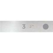 Hand Rail Button - 3 (Right Hand Use) - Braille Tactile Signs Aust.