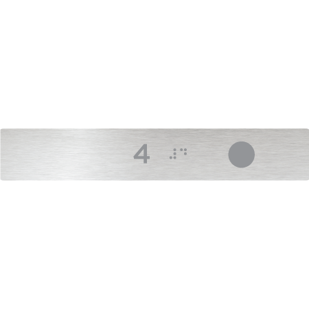Hand Rail Button - 4 (Right Hand Use) - Braille Tactile Signs Aust.