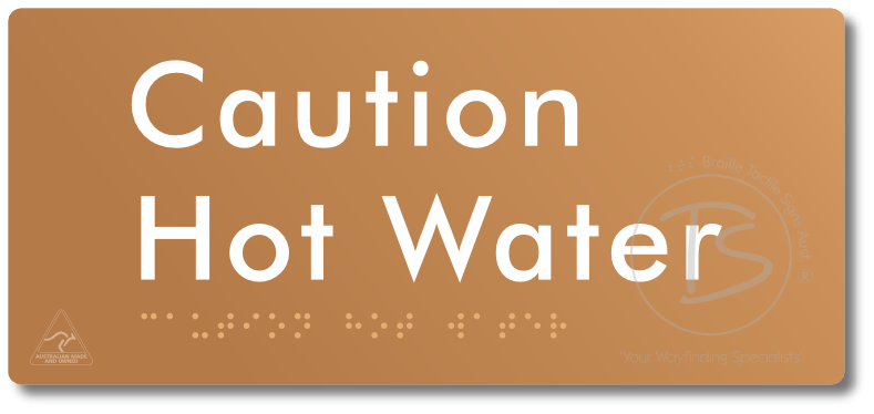 Caution Hot Water