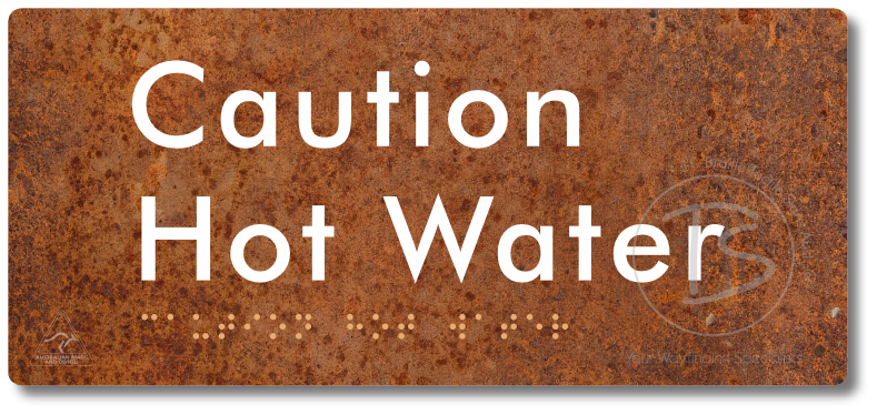 Caution Hot Water