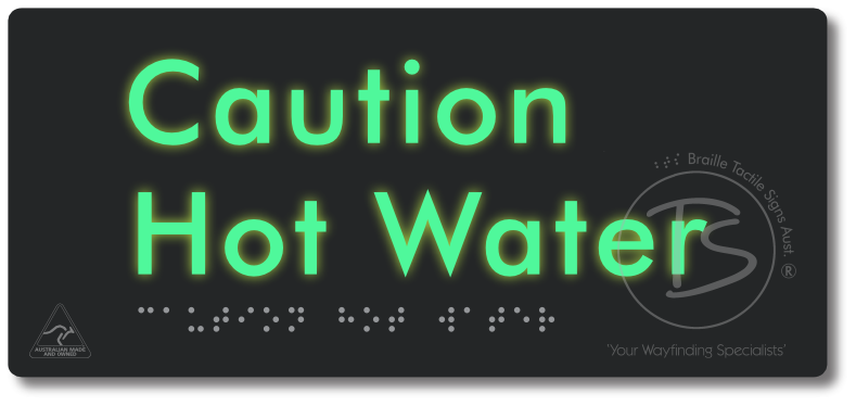 Caution Hot Water