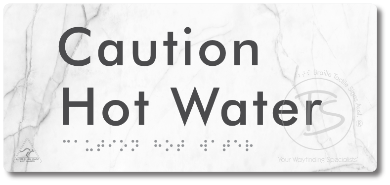 Caution Hot Water