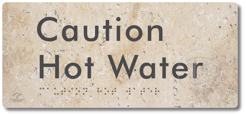 Caution Hot Water