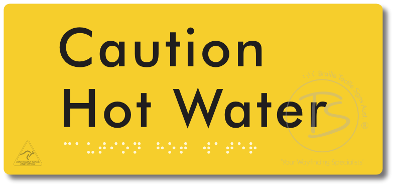 Caution Hot Water