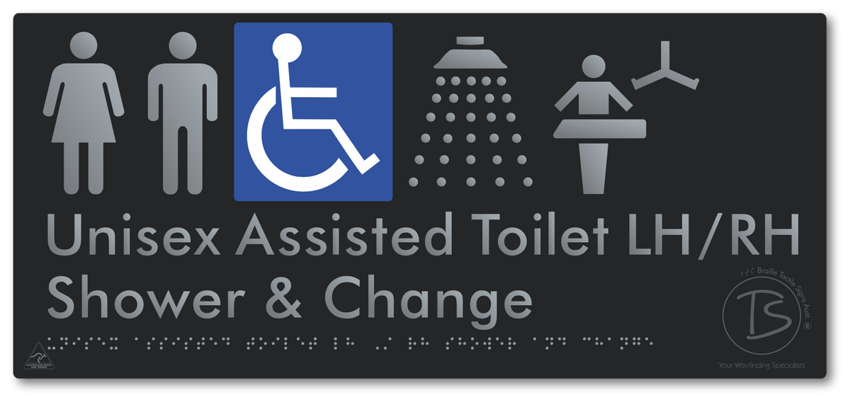Unisex Assisted Toilet LH/RH Shower and Change