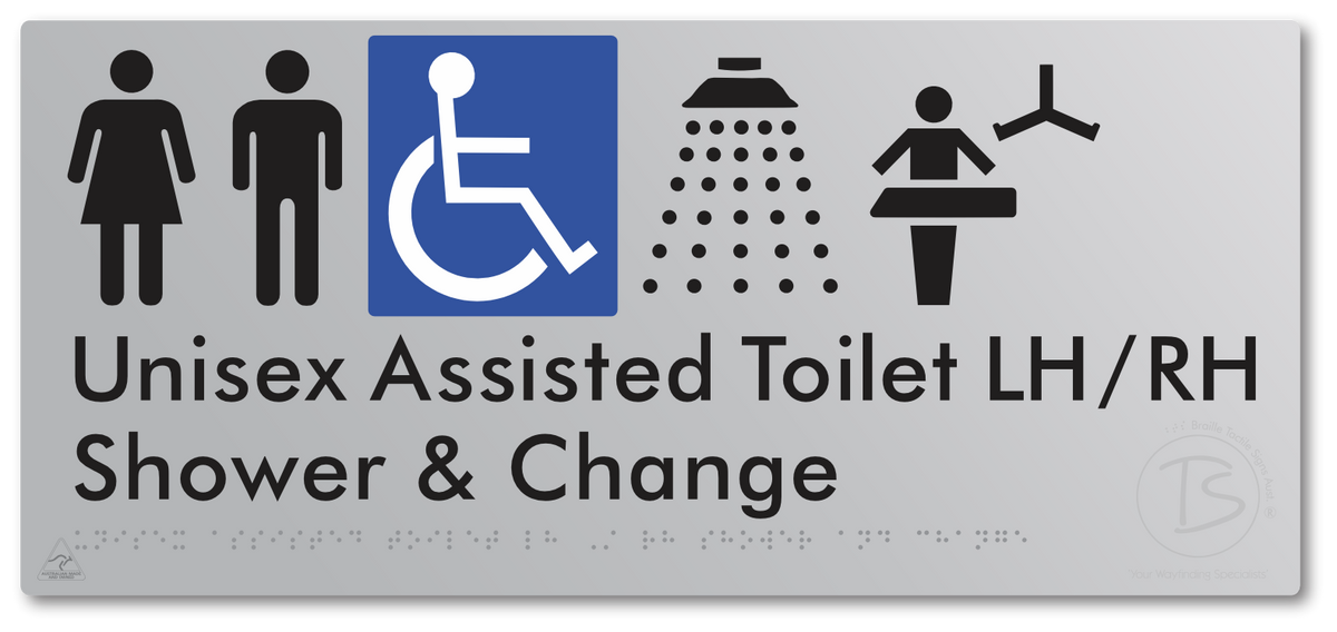 Unisex Assisted Toilet LH/RH Shower and Change