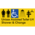 Unisex Assisted Toilet LH Shower & Change