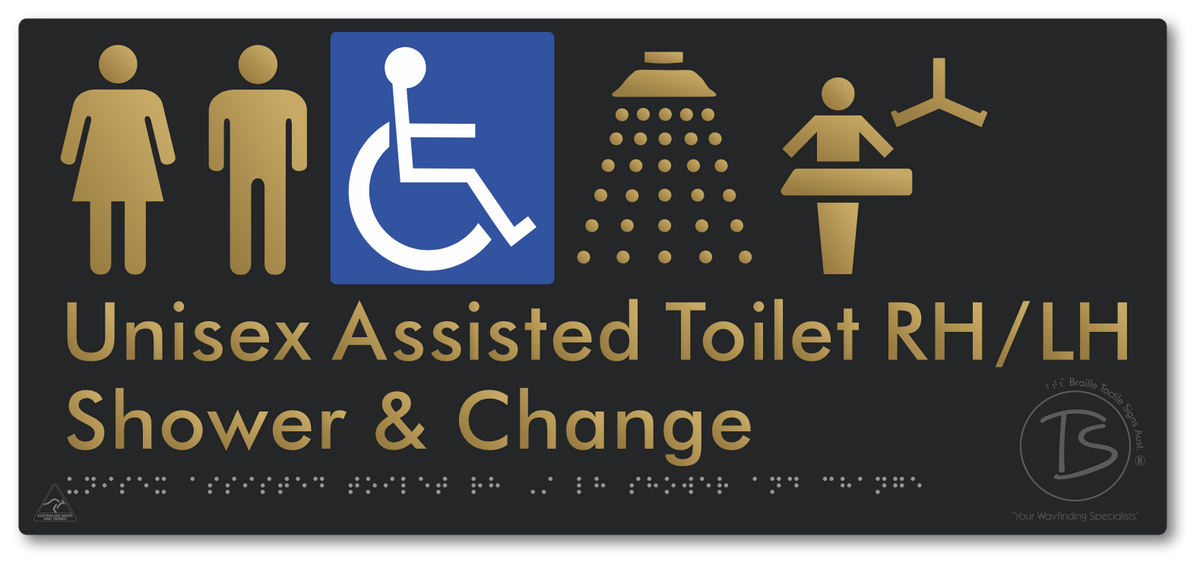 Unisex Assisted Toilet RH/LH Shower and Change