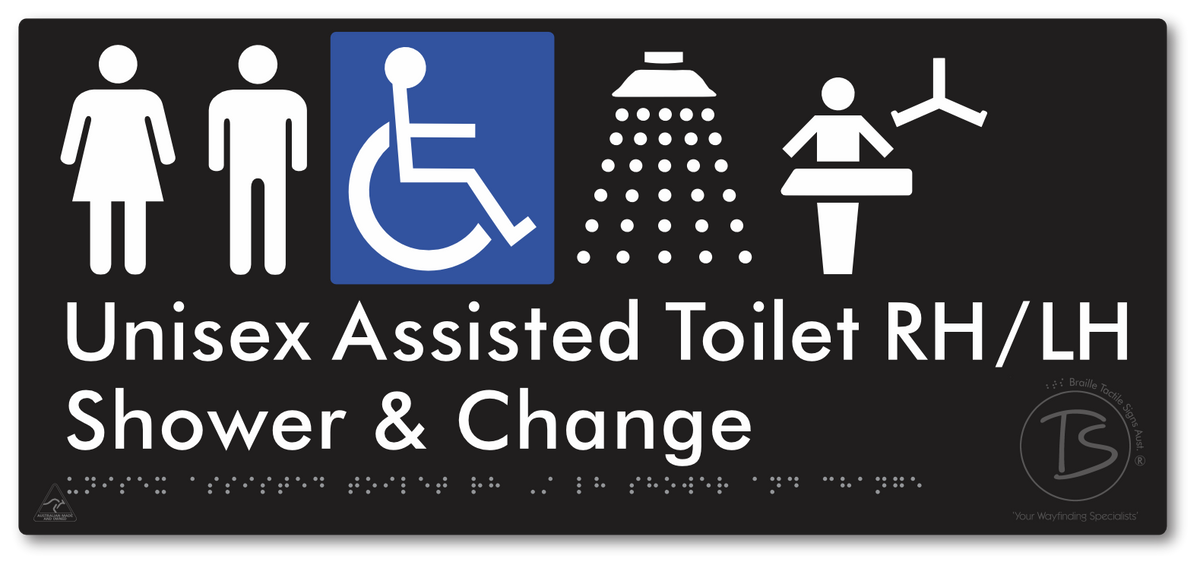 Unisex Assisted Toilet RH/LH Shower and Change