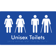 Unisex Toilets with Ambulant Cubicle - Braille Tactile Signs Aust.