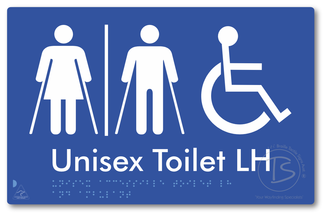 Unisex Accessible Toilet LH or RH, Ambulant Cubicle with Airlock