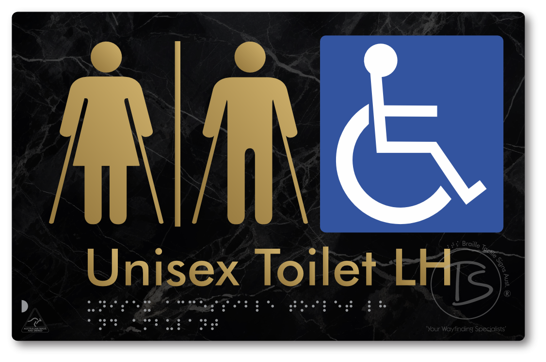 Unisex Accessible Toilet LH or RH, Ambulant Cubicle with Airlock