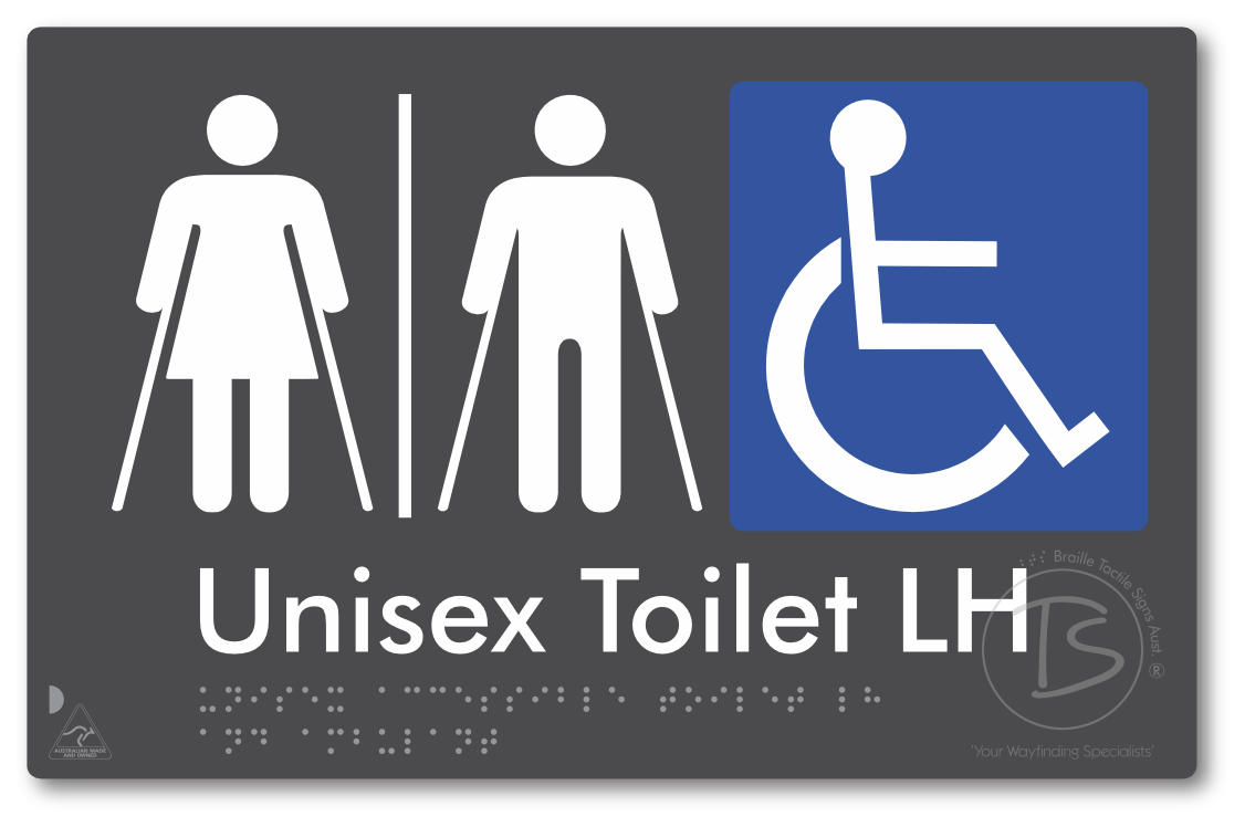 Unisex Accessible Toilet LH or RH, Ambulant Cubicle with Airlock