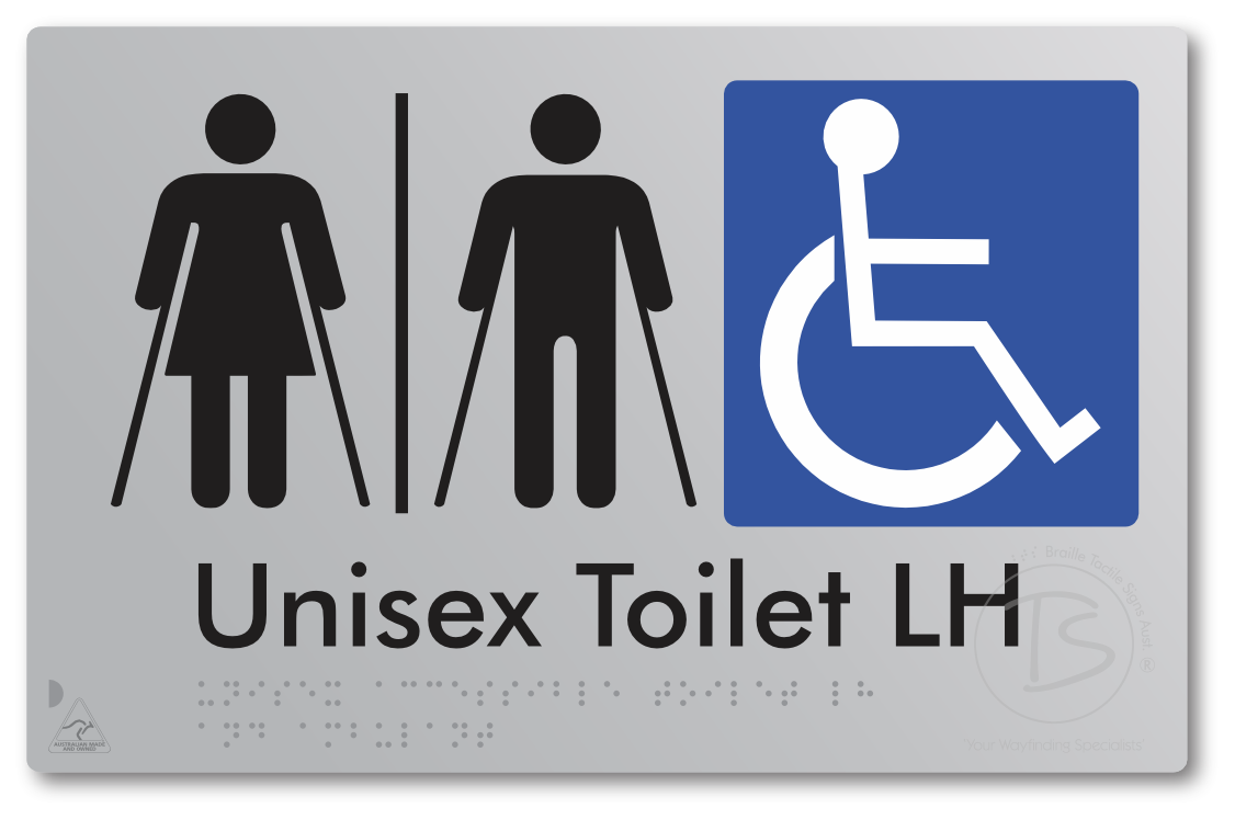 Unisex Accessible Toilet LH or RH, Ambulant Cubicle with Airlock