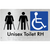 Unisex Accessible Toilet RH and Ambulant