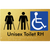 Unisex Accessible Toilet RH and Ambulant