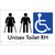 Unisex Accessible Toilet RH and Ambulant