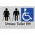 Unisex Accessible Toilet RH and Ambulant