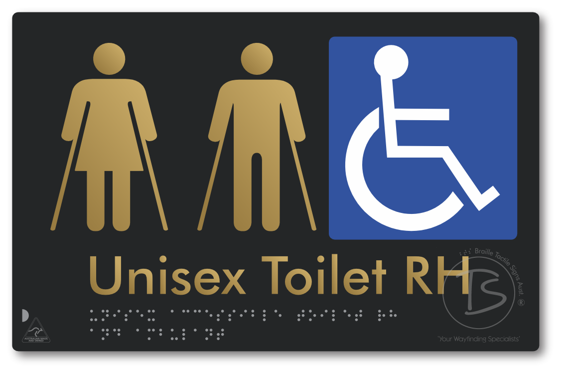 Unisex Accessible Toilet RH and Ambulant