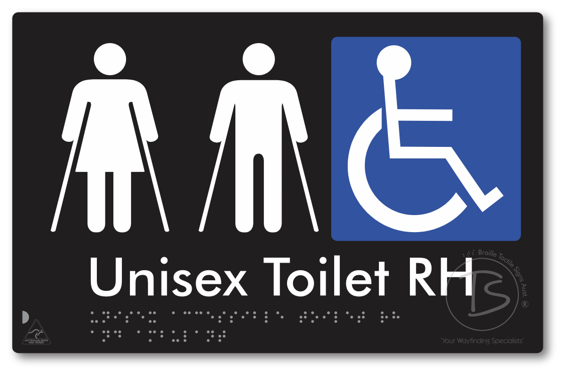 Unisex Accessible Toilet RH and Ambulant