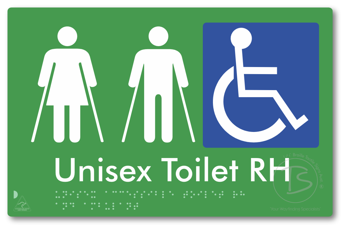 Unisex Accessible Toilet RH and Ambulant