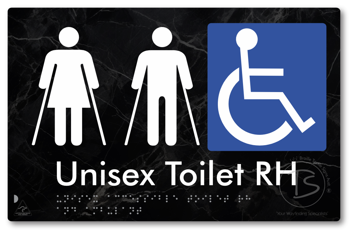 Unisex Accessible Toilet RH and Ambulant