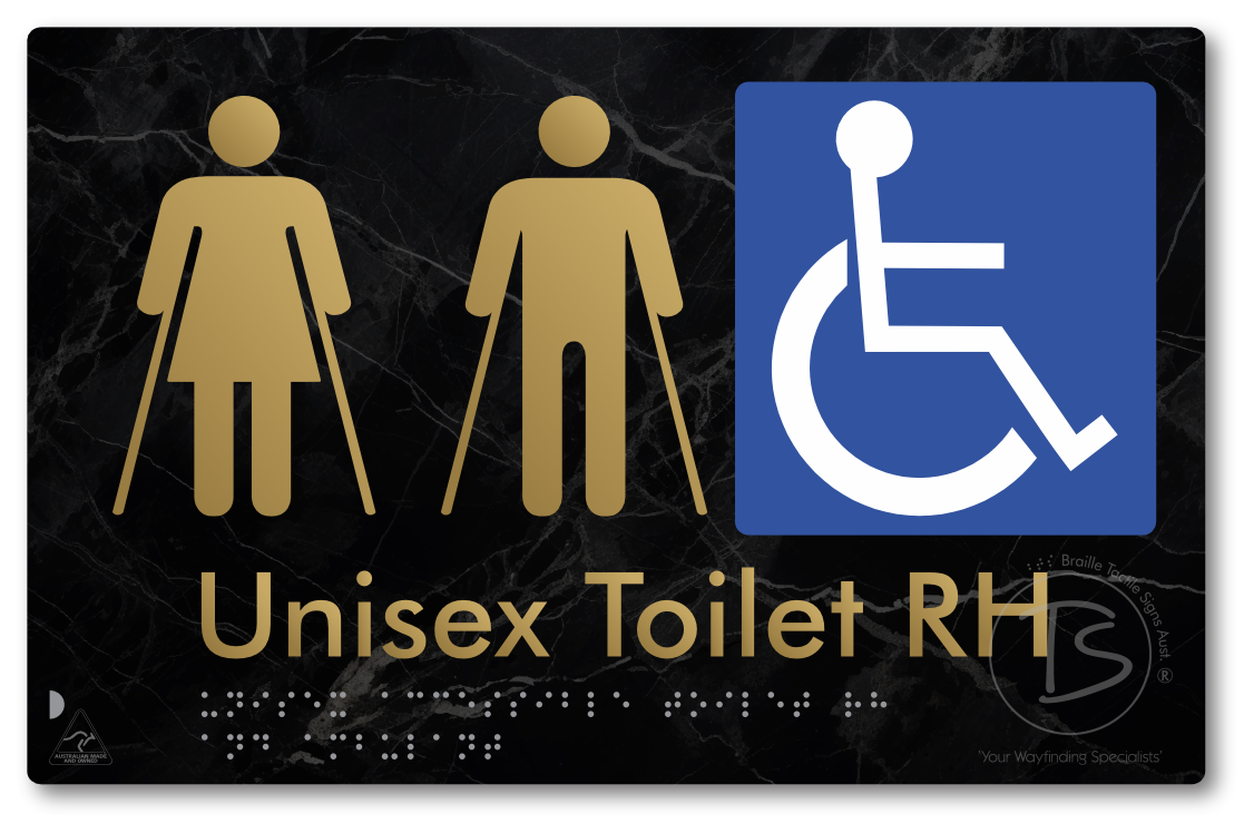 Unisex Accessible Toilet RH and Ambulant