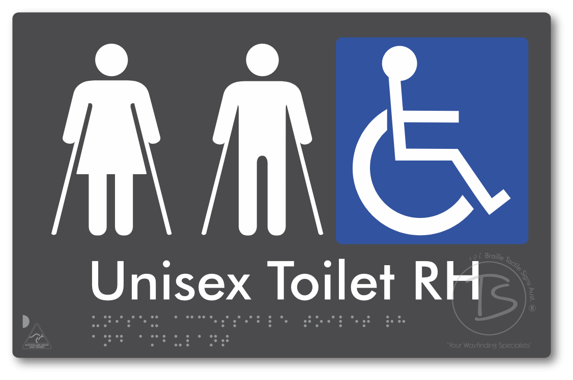 Unisex Accessible Toilet RH and Ambulant