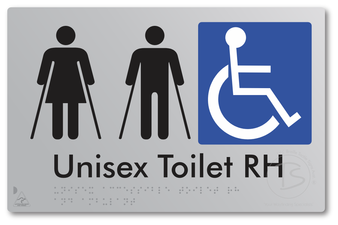 Unisex Accessible Toilet RH and Ambulant