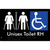Unisex Accessible Toilet with Left (LH) or Right Hand Transfer (RH), Ambulant Cubicle and Airlock