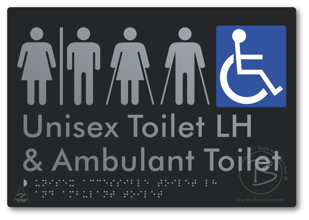 Unisex Accessible Toilet LH and Ambulant Toilet with Air Lock