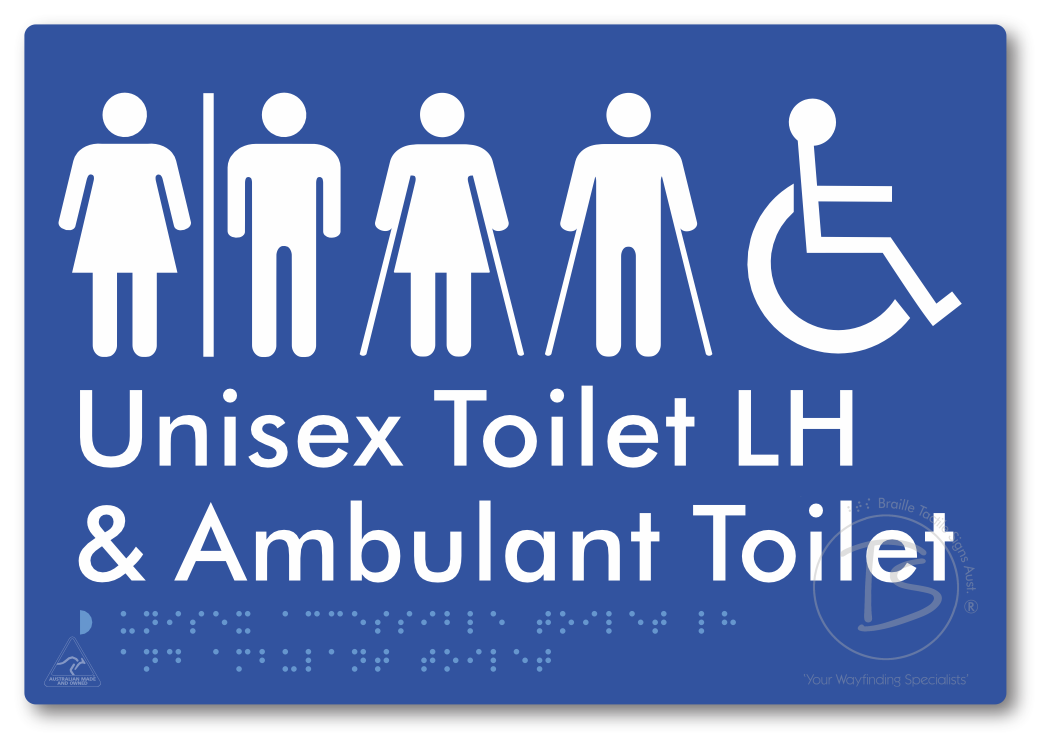 Unisex Accessible Toilet LH and Ambulant Toilet with Air Lock
