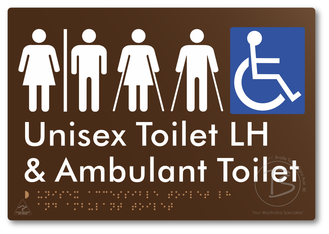 Unisex Accessible Toilet LH and Ambulant Toilet with Air Lock