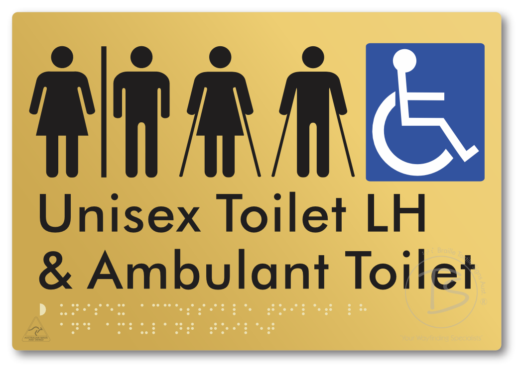 Unisex Accessible Toilet LH and Ambulant Toilet with Air Lock