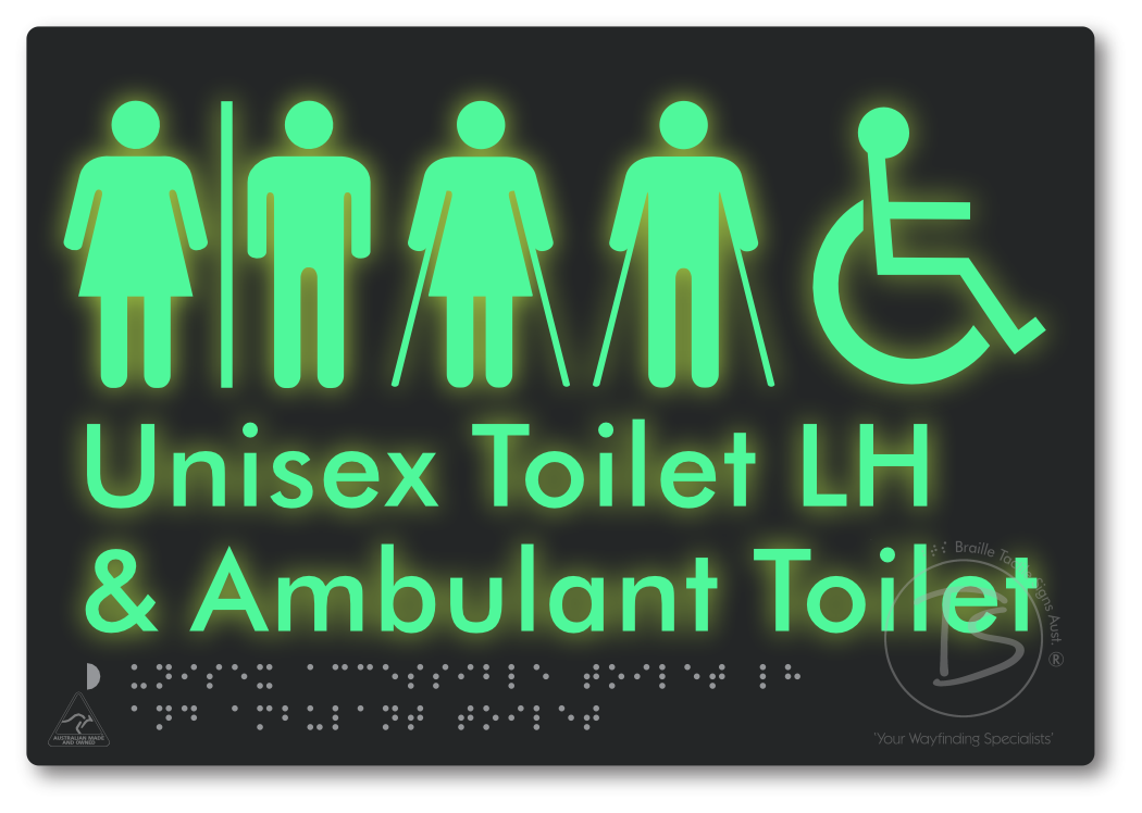 Unisex Accessible Toilet LH and Ambulant Toilet with Air Lock