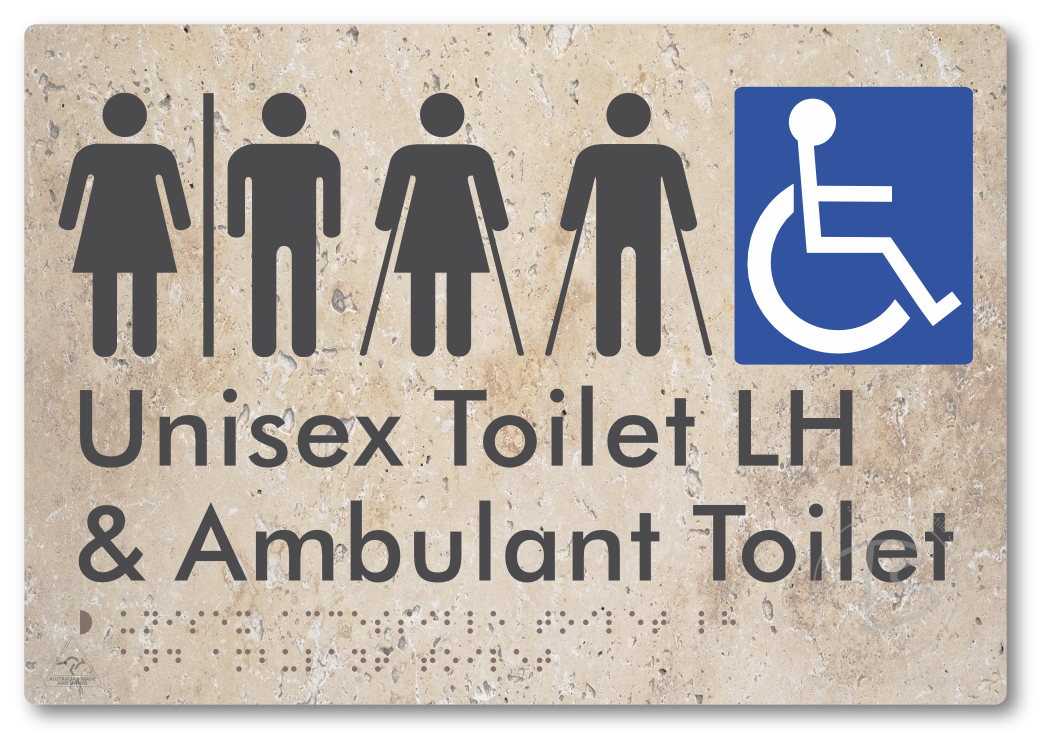 Unisex Accessible Toilet LH and Ambulant Toilet with Air Lock
