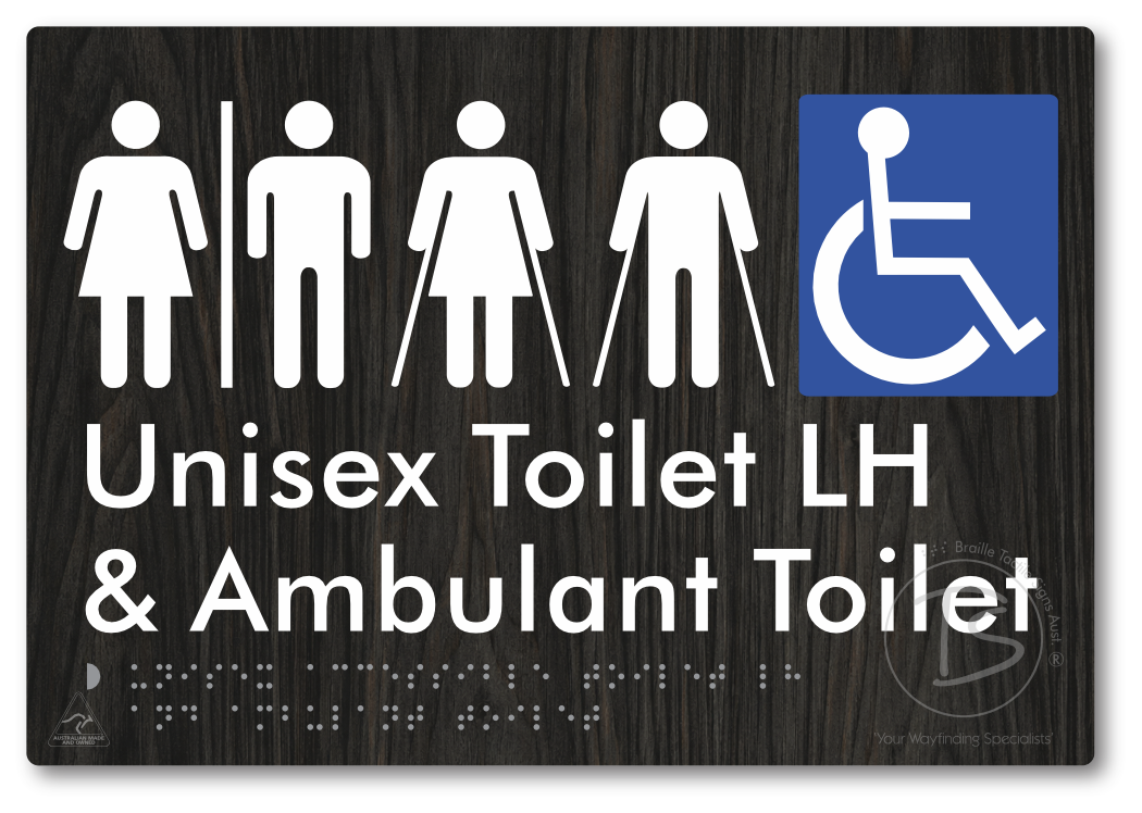 Unisex Accessible Toilet LH and Ambulant Toilet with Air Lock