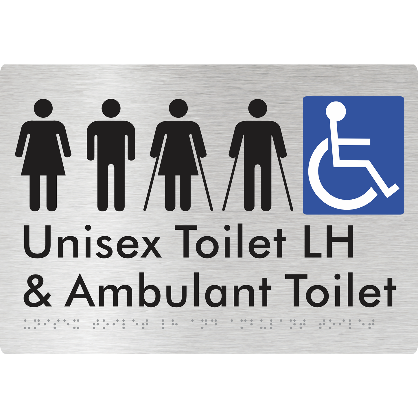 Unisex Accessible Toilet LH and Ambulant Toilet