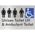 Unisex Accessible Toilet LH and Ambulant Toilet