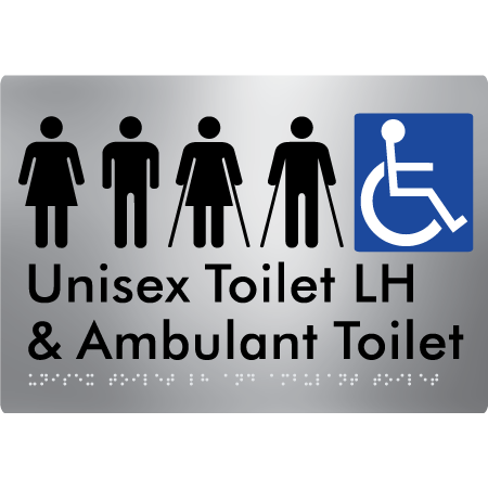 Unisex Accessible Toilet LH and Ambulant Toilet
