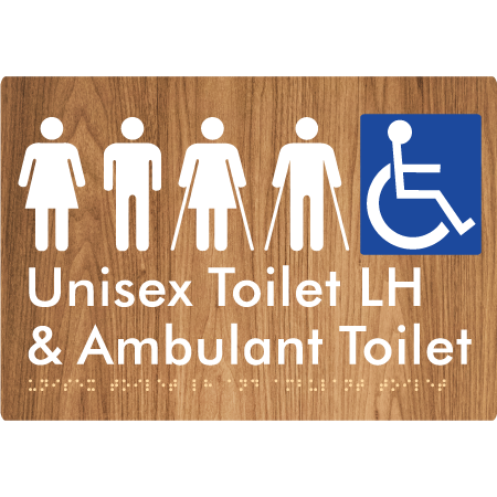 Unisex Accessible Toilet LH and Ambulant Toilet