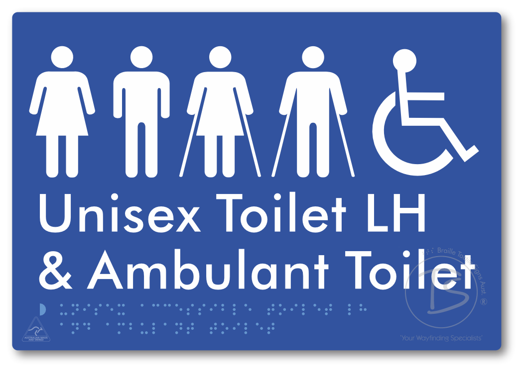 Unisex Accessible Toilet LH and Ambulant Toilet