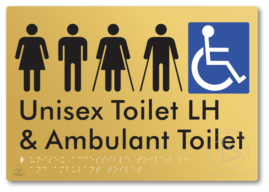 Unisex Accessible Toilet LH and Ambulant Toilet