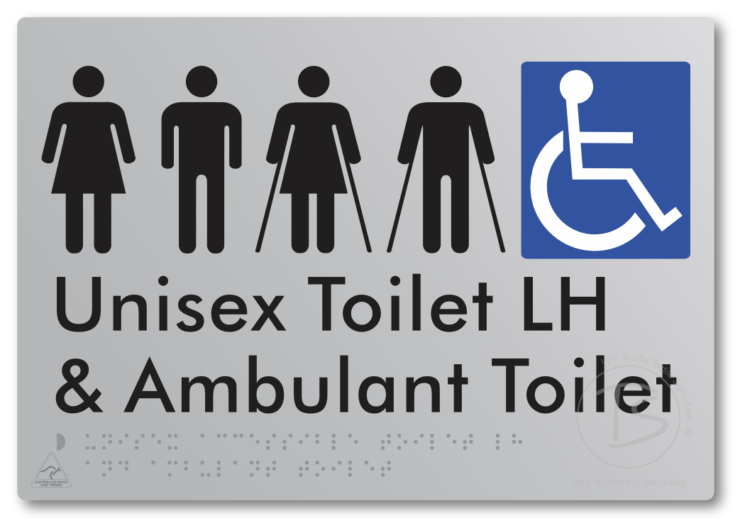 Unisex Accessible Toilet LH and Ambulant Toilet