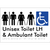 Unisex Accessible Toilet LH and Ambulant Toilet w/ Air Lock