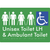 Unisex Accessible Toilet LH and Ambulant Toilet w/ Air Lock