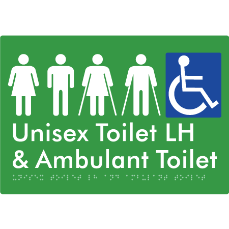 Unisex Accessible Toilet LH and Ambulant Toilet w/ Air Lock