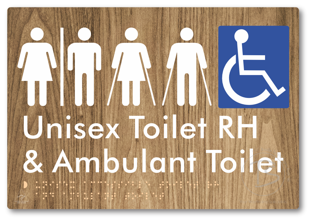 Unisex Accessible Toilet RH and Ambulant Toilet with Air Lock