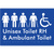 Unisex Accessible Toilet RH and Ambulant Toilet